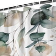 thumbnail image 4 of Waterproof Watercolor Plant Shower Curtain 72x84 Inch Leaves with Floral Polyester Unique Shower Curtain for Bathroom Hotel Home Decor with 12 Plastic Hooks, 4 of 5