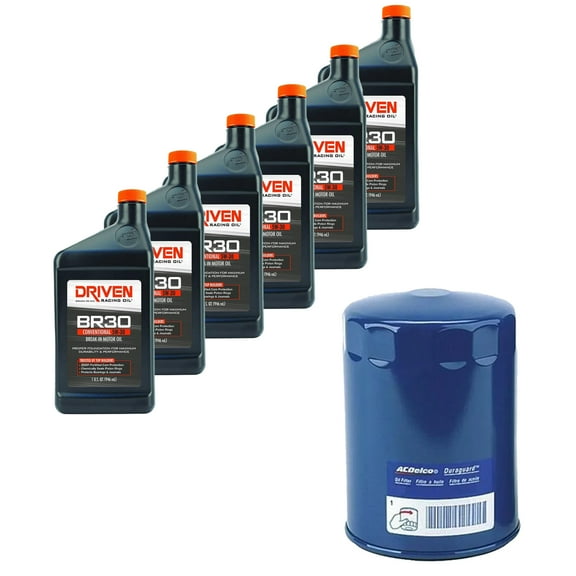 Driven 5W30 6 Quart/AC Delco PF1218 Filter Break-In Oil Kit