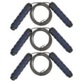 thumbnail image 3 of Cuerda de saltar de alambre de acero con rodamientos de 3 piezas para adultos, fitness, gimnasio, pérdida de peso, ajustable, color negro y azul., 3 of 14