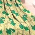 thumbnail image 3 of Yellow Cartoon Dinosaurs Bones Pattern Blanket,Comfortable Soft Flannel Throw Blanket,All Season,Warm Lightweight Blankets for Sofa Bed Couch Living Room Chair,30"x40", 3 of 4