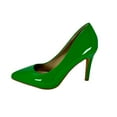 thumbnail image 3 of Shoe Fash | Women Trendy Pumps, Pointed Toe High Heel 4 inch/10cm Party Stiletto Heels Shoes Green/Pat, 6.5, 3 of 3