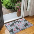 thumbnail image 2 of French Bulldog and Flower Door Rugs,Washable Non Slip Door Mats Indoor,Decorative Door Mats,Entry Mat Indoor for Entrance,Bedroom,Kitchen,Bathroom,17"x30", 2 of 6