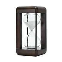 Large Premium Walnut Hourglass,60 Minutes Sand ,Hour Glass with Timer for Gift,Hourglass Decor Desk A