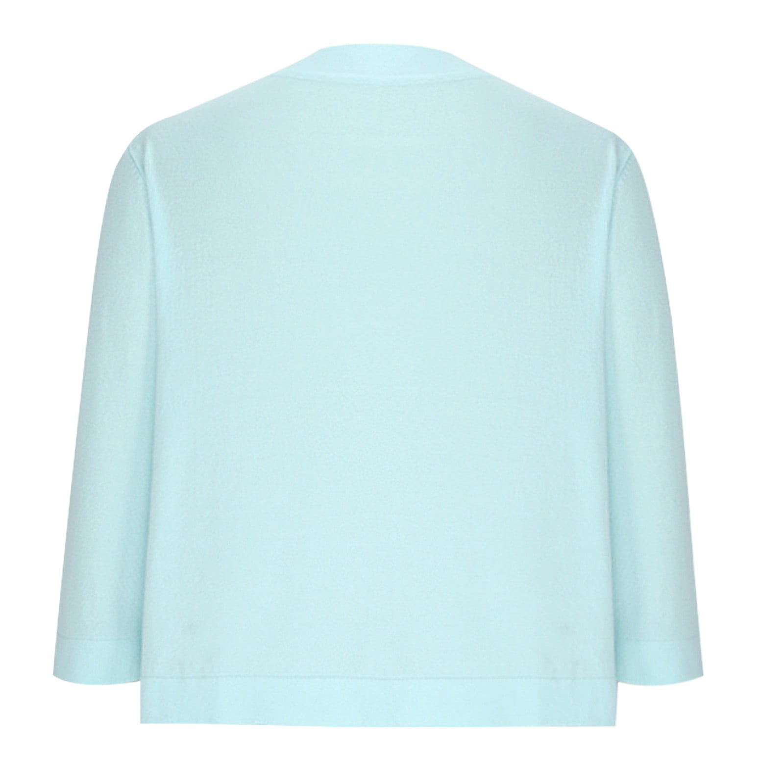 Women's 3/4 Sleeve Cropped Cardigans Sweaters Jackets Open Front Lightweight Short Shrugs for Dresses - image 4