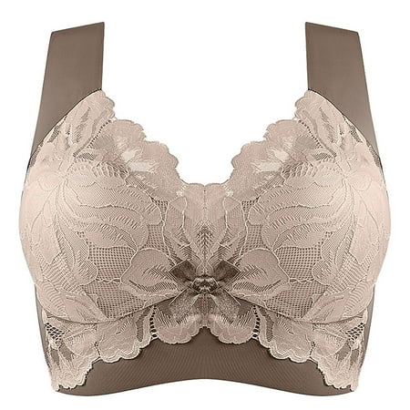 

Women s 18 Hour Nursing Bralette Yoga Bra Damen Jeansjacke mit Klapptasche und Knöpfen Built In Bra Tops for Women Breast Feeding Bra Zip Front Sports Bra High Elasticity Belt Women s