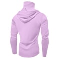 thumbnail image 4 of Stamzod Lightweight Hoodie Men Summer Solid Color Hiking Camping Fishing Hoodie with Mask Casual Loose Plus Size Sun Protection Shirts for Men Purple XXXL, 4 of 4