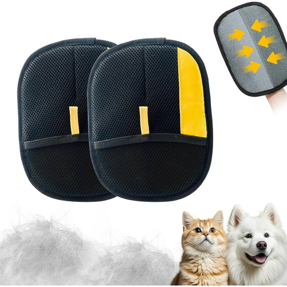 Removal Glove, Electrostatic Pet Hair Removal Gloves, Hair Remover Glove for Pet, Reusable Dog Cat Hairs Remover Mitt for Bed Sheets Couch Clothes Carpet Car Seat