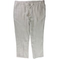 thumbnail image 1 of Tasso Elba Pantalones casuales con cordón de lino para hombre, Beige, 4XLTW x 35L, 1 of 2