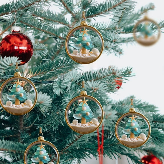 Fzsteel Friendship Christmas Hanging Plaques Set Of 5 For Holiday Home Decor, Festive Cozy Gifts For Family & Friends