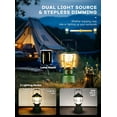 thumbnail image 2 of Rechargeable LED Lantern - 3000 Lumens, 5 Light Modes, IP54 Waterproof, 7500mAh Battery, Portable Flashlight for Camping, Hiking, Power Outages & Emergencie (Green), 2 of 4