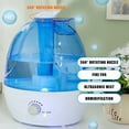 thumbnail image 3 of Humidificador de aire ultrasónico 2.5L Humidificador de escritorio para oficina en casa (azul), 3 of 8