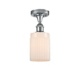 thumbnail image 1 of 516-1C-PC-G341-LED-Innovations Lighting-Hadley-3.5W 1 LED Semi-Flush Mount in Art Nouveau Style-4.5 Inches Wide by 13 Inches High   Polished Chrome, 1 of 1