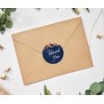 thumbnail image 2 of Darling Souvenir 45 Pcs Navy Blue Round Floral Thank You Stickers DIY Envelope Seals-1.6 Inches, 2 of 4