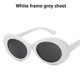 thumbnail image 1 of Fashion Trend Sunglasses Cow Color White Dot Oval Black Frame Sunshade Glasses UV400 Fishing Shades Riding Driving Goggles, 1 of 5