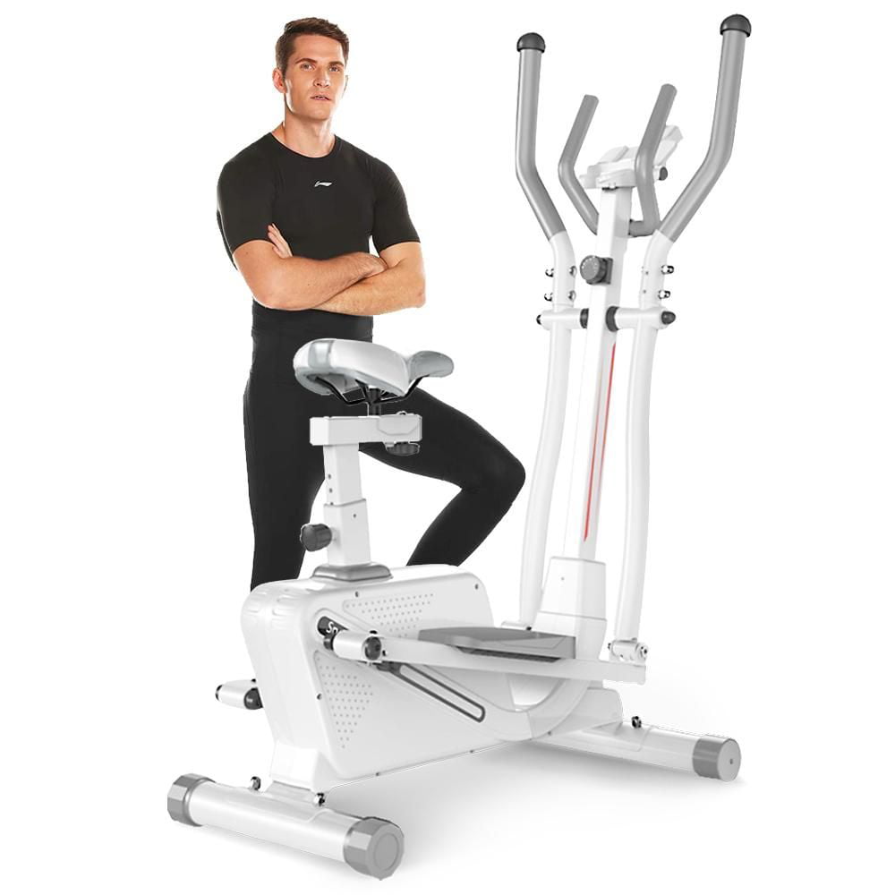 Magnetic Elliptical Exercise Training Machine with LCD Monitor Home/Gym/Workout 