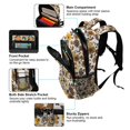thumbnail image 5 of FORMRS Kids School Backpack Elementary Student Unisex Travel Bookbag with Reflective Stripes, Brown Flowers, 5 of 7