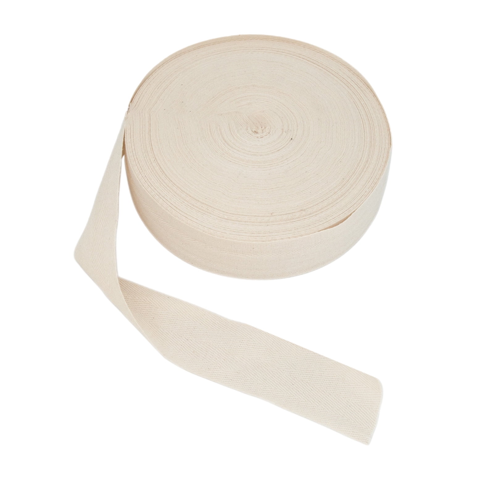 Cotton Twill Tape Ribbon 10 Yards Natural Cotton Webbing Tape Rug Tufting Edging Trim Webbing Tape for Sewing Rug Making