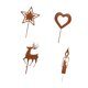 thumbnail image 4 of Estacas de jardín navideñas, letreros navideños para jardín, estatuas artísticas, micropaisaje decorativo Juego de 4 piezas estilo E, 4 of 9
