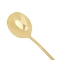 thumbnail image 4 of 1pc Cuchara de acero inoxidable Café Té Postre Crema Cubiertos de oro Oro redondo, 4 of 7