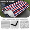 thumbnail image 5 of SEANATIVE American Flag Universal Golf Cart Seat Covers with Pockets Coconut Tree Golf Cart Seat Towel Blanket for Club Car Travel Sports Golf Cart Accessories Decoration, 5 of 7