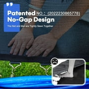 Zupapa 1500LBS Capacity Rectangle Trampoline 9X15FT 8X14FT Outdoor Square Gymnastics Trampolines for Kids Adults Long Tumbling Trampoline