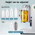 thumbnail image 3 of HOTAPEPU Máquina Automática De Doble Taza De Té Botella De Sacudida Máquina De Té De Té De Té De Acero Inoxidable Lácteo Máquinas De Café ~/, 3 of 5