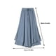 thumbnail image 2 of Jumpingount Pantalones de pierna ancha para mujer, hasta los tobillos, lisos, informales, ajustados, de cintura alta, pantalones elegantes a la Prendas para la parte inferior del cuerpo, 2 of 6
