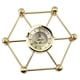 thumbnail image 3 of Reloj de escritorio geométrico, reloj de escritorio moderno, decoración del hogar, reloj decorativo de Metal sin para cocina, sala de estar, Hotel, oficina Hexágono, 3 of 8