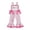 Pink, variant on Toddler Baby Girls Football Outfit Bow Football Romper Game Day Overalls Flare Pants Jumpsuit Bottom Clothes (Blue, 6-12 Months)