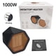 thumbnail image 1 of Calentador de espacio Mini ventilador de calefacción de cerámica eléctrico portátil hexagonal para oficina en casa, 1000 W, negro, enchufe de EE. UU. Methold HA000124-07B, 1 of 6