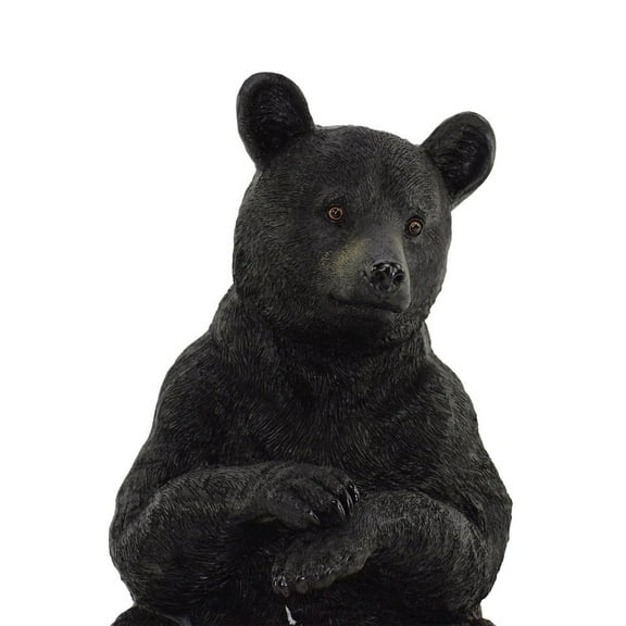 Hi-Line Gift Ltd. Sitting Black Bear Statue