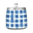 thumbnail image 7 of Yayeee Ashtray with Lid for Cigarette Smokeless Stainless Steel Home Ash Holder, Blue Plain, 7 of 7