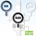 thumbnail image 6 of Cellet Universal Magnetic Adapter Ring for MagSafe Compatibility, 3-Pack with Easy Alignment Kit (Black, White, Blue), 6 of 7