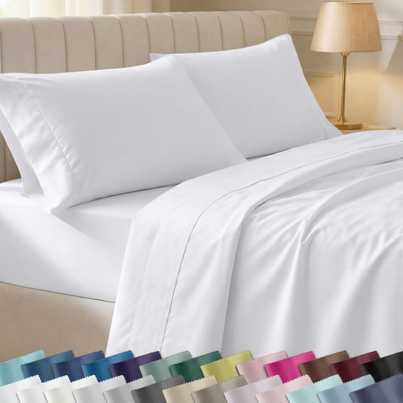 California Design Den 100% Cotton California King Sheets Set, 400 Thread Count