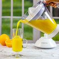 thumbnail image 3 of OVENTE Electric Citrus Juicer Extractor 34 Ounce Pitcher with Manual Pulp Control Cone and Strainer, 25 Watt Power Easy Clean Squeezer for Fresh Lemonade Orange Grapefruit Lime Juice, White JE1034W, 3 of 7