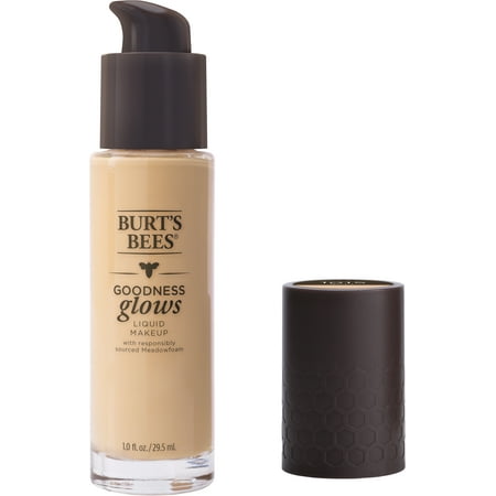 Beige 1 Ounce Makeup - Burt's Bees Goodness Glows Liquid Foundation, Buff, 1.0 oz