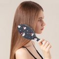 thumbnail image 2 of Dark Christmas Snowman Pattern Hair Brush,Girls Detangling Hair Brush,Glide Through Tangles with Ease for Wet & Dry Hair,8.8"X2.8", 2 of 7
