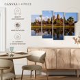 thumbnail image 5 of Elephant Stock Angkor Wat Reflection Wall Art - Horizontal Multi Panel Canvas - Living Room Wall Decor - Religion And Spirituality Multi Panel - Blue And Brown Decor - 43" x 27", 5 of 8