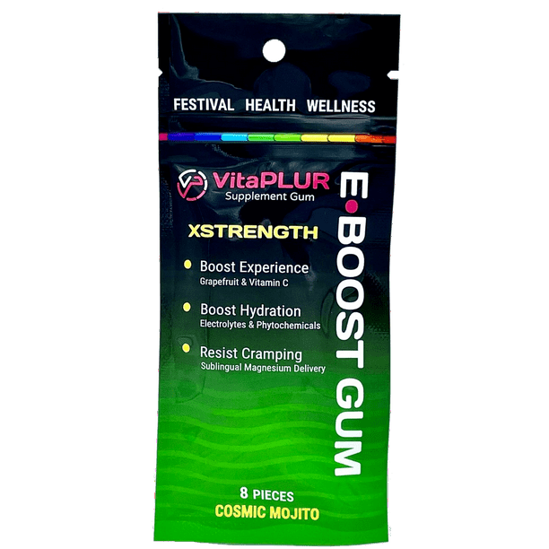 VitaPLUR EBOOST Magnesium & Grapefruit Supplement Gum with Zinc & C