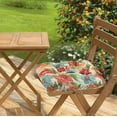 thumbnail image 4 of Outdoor Chair Cushions Set of 2 with Ties, 19x19 Inch Waterproof Patio Seat Cushions, Tufted High-Density Foam Pads for Garden Furniture, Indoor/Outdoor Use for Patio, Kitchen, Office, 4 of 5