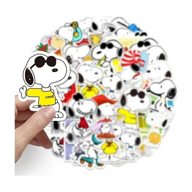 Pegatinas Snoopy Etiquetas autoadhesivas 50 unidades