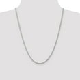 thumbnail image 2 of Real 14kt White Gold 3mm Parisian Wheat Chain; 24 inch; Lobster Clasp; for Adults and Teens; for Women and Men, 2 of 5