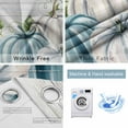 thumbnail image 2 of Fsddascl Thanksgiving Blackout Curtains for Bedroom/Living Room, Thermal Insulated Kitchen Curtains, Fall Blue White Pumpkin Leaf Wooden Grain Grommet Darkening Window Treatment Drapes 42"x63"x2, 2 of 6