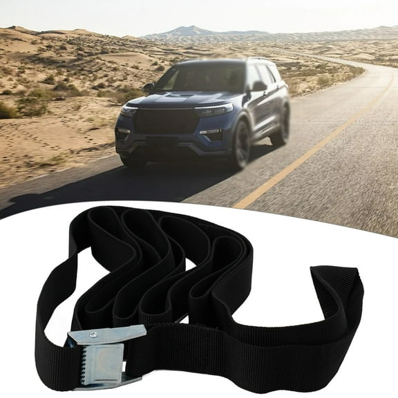 Lashing Straps Cargo Luggage Tie Down Cam Buckle Car Roof Rack 2M 5M 2M Black Fangkenuo