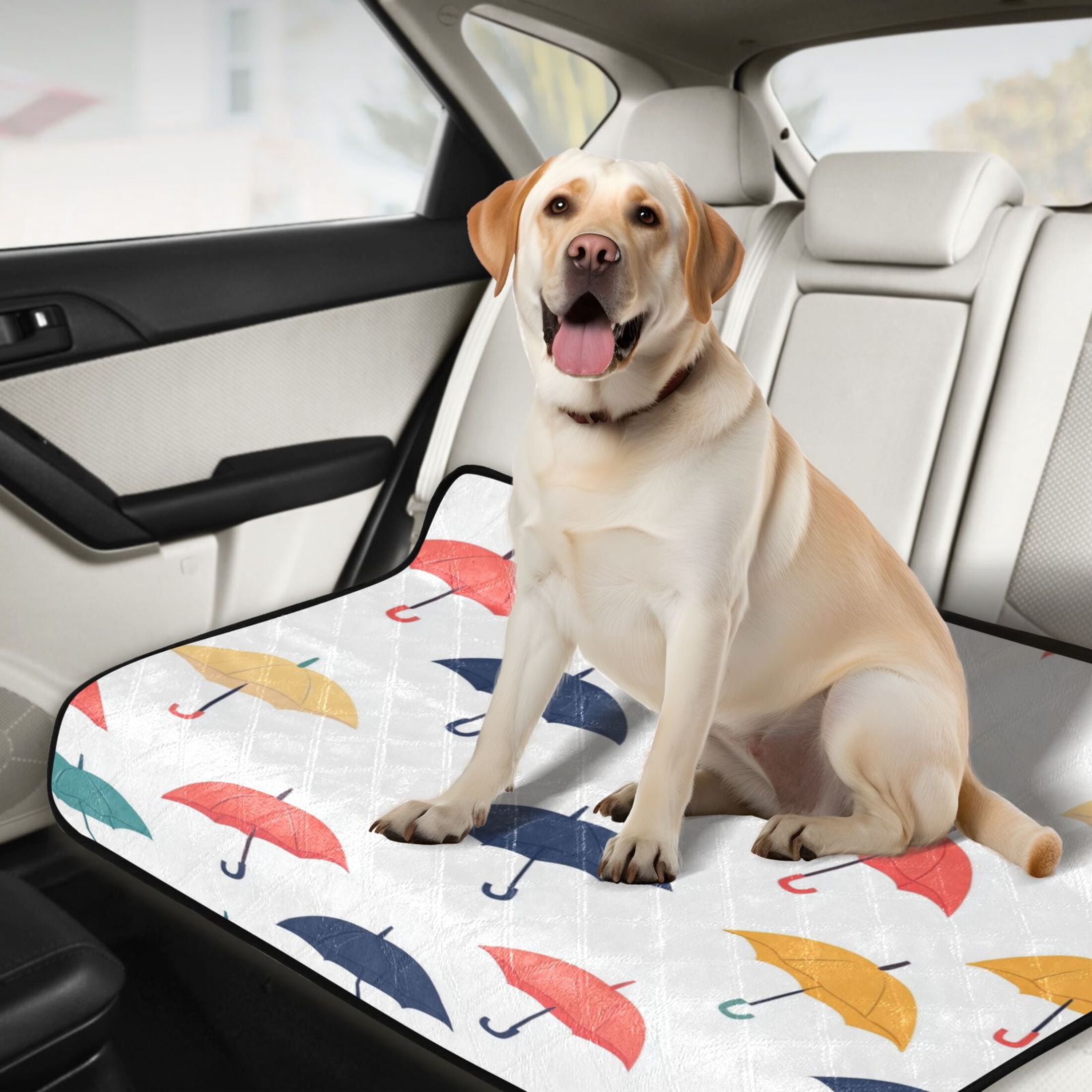 Washable Pet Pee Pads with Super Absorbent Reusable Training Pads for Dogs & Cats Colorful Umbrellas Pattern
