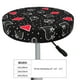 thumbnail image 4 of Balery Card Suits Fundas de asiento para taburete de bar redondo de tela de terciopelo ajustables que protegen de arañazos y manchas para sillas de 14 a 17 pulgadas.-12 inch, 4 of 7