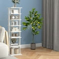 thumbnail image 2 of Costway 2 PCS 4 FT Tall Artificial Lemon Tree with Lemon Fruits, Cement Pot for Porch, Office, 2 of 10