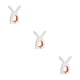 thumbnail image 2 of Inteprter Pasador para la colada, pinza colgante antideslizante para secar la ropa, pinza decorativa portátil para el hogar, clavija grande Naranja Blanco Grande 3Conjunto, 2 of 6