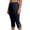Navy, variant on Womens Capris Plus Size Beach Vacation Casual Loose 7/8 Length Pants with Pockets Summer High Waisted Drawstring Pants
