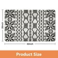 thumbnail image 3 of Non-Slip Aztec Boho Bathroom Rug, 20x32 inch - Luxury Soft and Absorbent Runner - Ideal for Bathroom, Kitchen, Entryway - Modern Western Design, 3 of 5